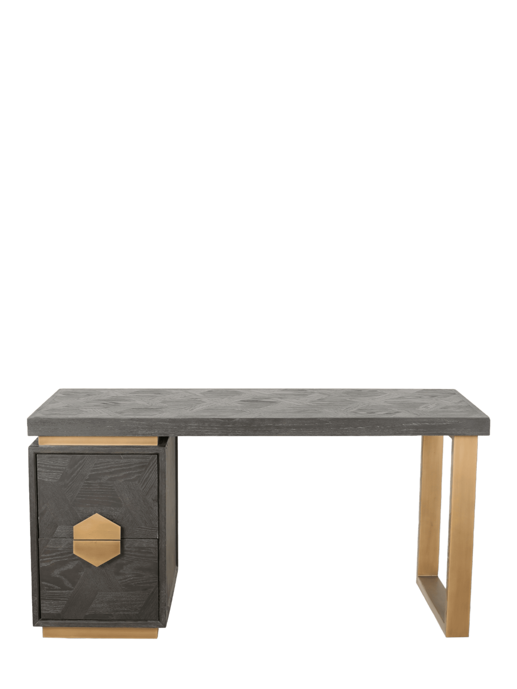 Jorge Office Desk Black / Brass